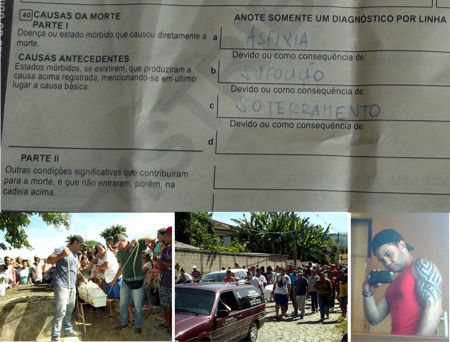 DIVINEWS - MORTE ANA CLARA SOTERRAMENTO